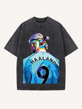 Erling Haaland Print Round Neck T-shirt