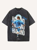 Erling Haaland Print Round Neck T-shirt