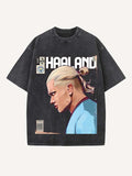Erling Haaland Print Round Neck T-shirt