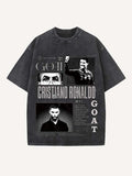 Cristiano Ronaldo Print Round Neck T-shirt