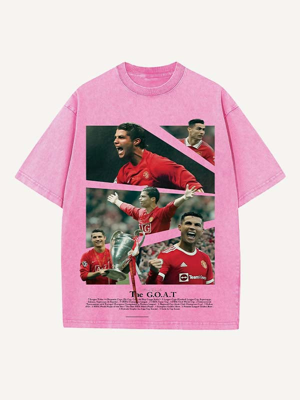 Cristiano Ronaldo Print Round Neck T-shirt