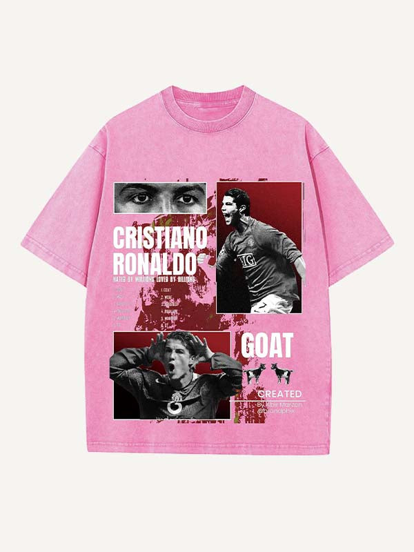 Cristiano Ronaldo Print Round Neck T-shirt