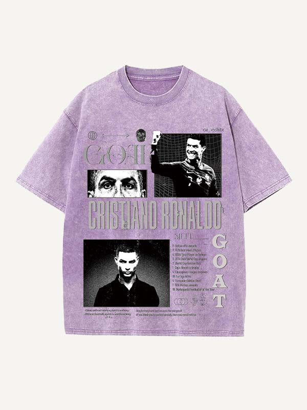 Cristiano Ronaldo Print Round Neck T-shirt