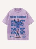 Erling Haaland Print Round Neck T-shirt