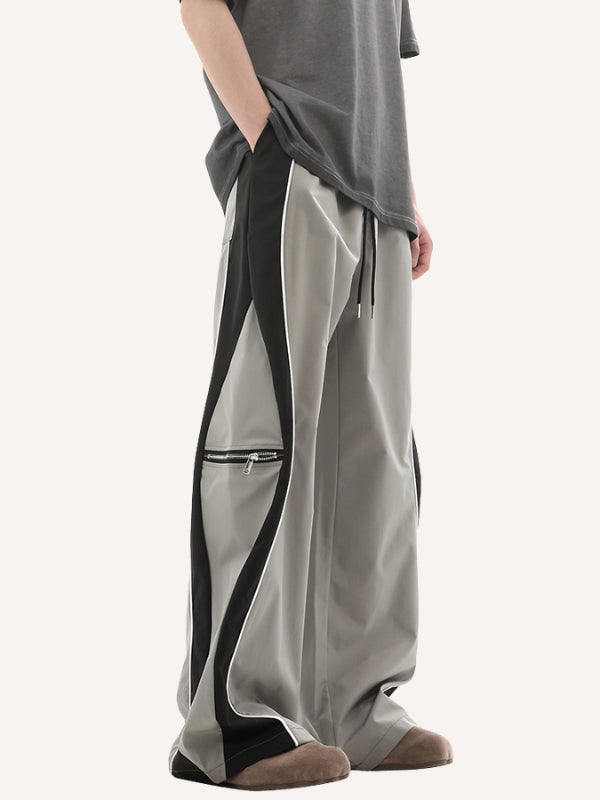 Colorblock Drawstring Waist Sweatpants