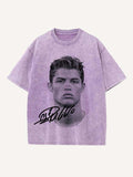 Cristiano Ronaldo Print Round Neck T-shirt