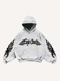Eagle Graphic Print Slant Pockets Hoodie