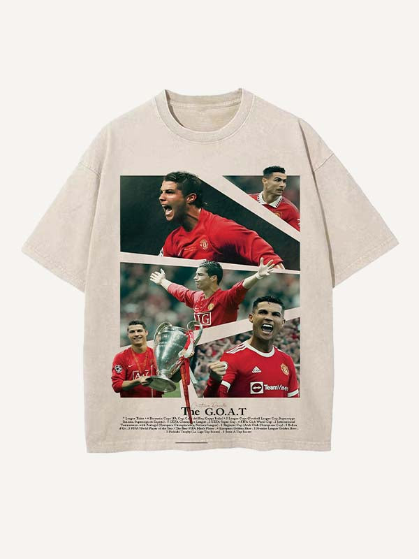 Cristiano Ronaldo Print Round Neck T-shirt
