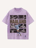 Erling Haaland Print Round Neck T-shirt