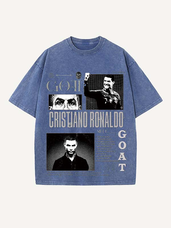 Cristiano Ronaldo Print Round Neck T-shirt