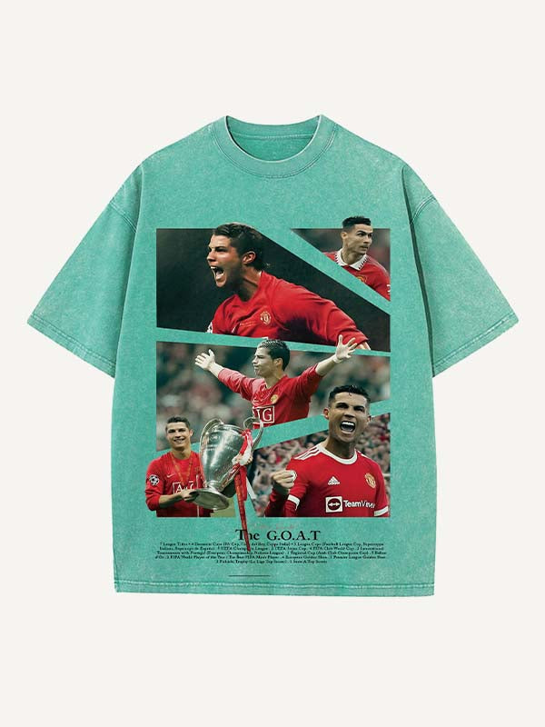 Cristiano Ronaldo Print Round Neck T-shirt
