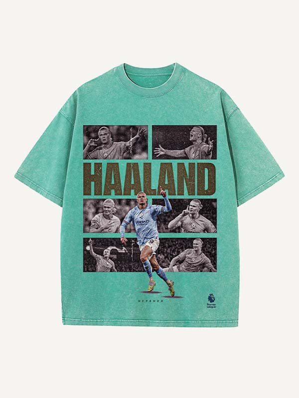 Erling Haaland Print Round Neck T-shirt