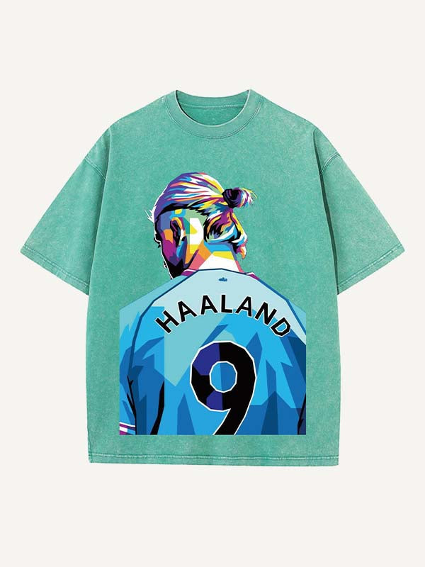 Erling Haaland Print Round Neck T-shirt